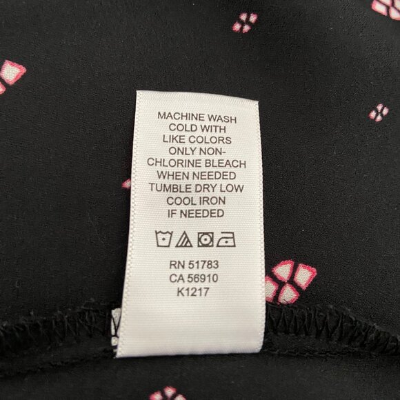 Maurices Women's Black Patterned Blouse Size Large - Picture 8 of 8